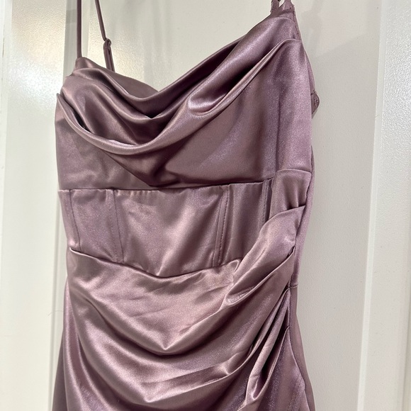 Windsor Satin Wrap Midi Dress - Picture 7 of 8